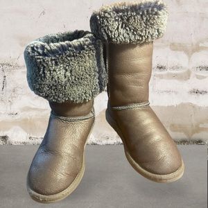 ** UGG Classic Tall Metallic Boots, Brown Gold Bronze